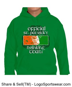 St. Paddy's Day Logo Hooded Sweatshirt Design Zoom