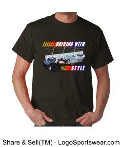 Driving With Style Adult T-shirt Design Zoom