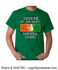 St. Paddy's Day Logo Adult T-shirt Design Zoom
